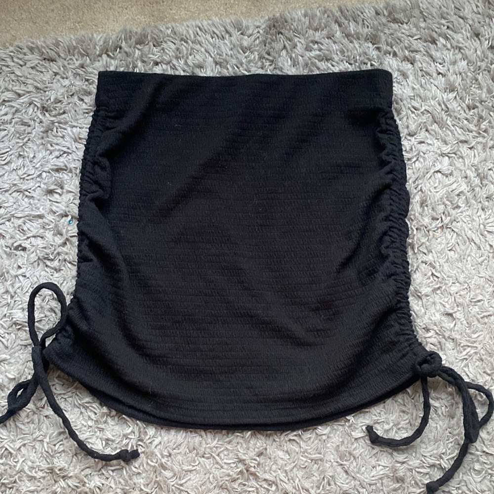 WORN ONCE: Timing Ruched Mini-Shirt